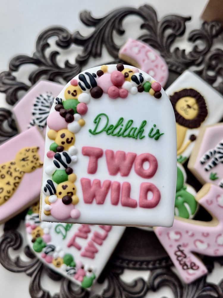 Two Wild Second Birthday Sugar Cookie Set